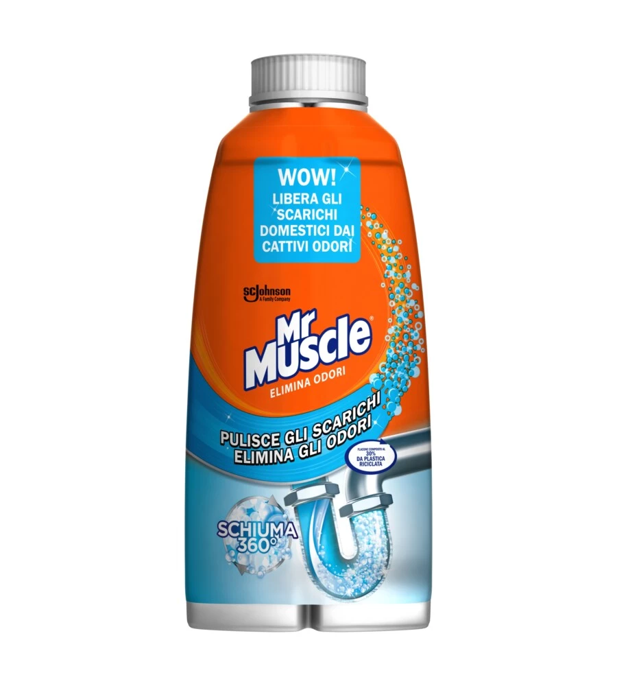 Schiuma biattiva elimina odori "mr muscle", 500 ml