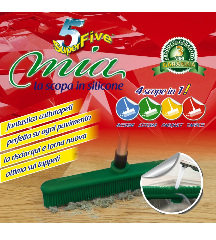 Scopa mia 100% silicone - superfive.