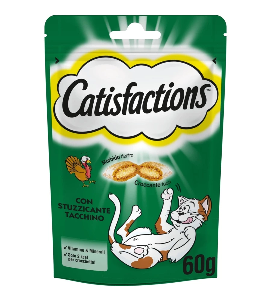 Catisfaction - snack per gatti tacchino 60 gr