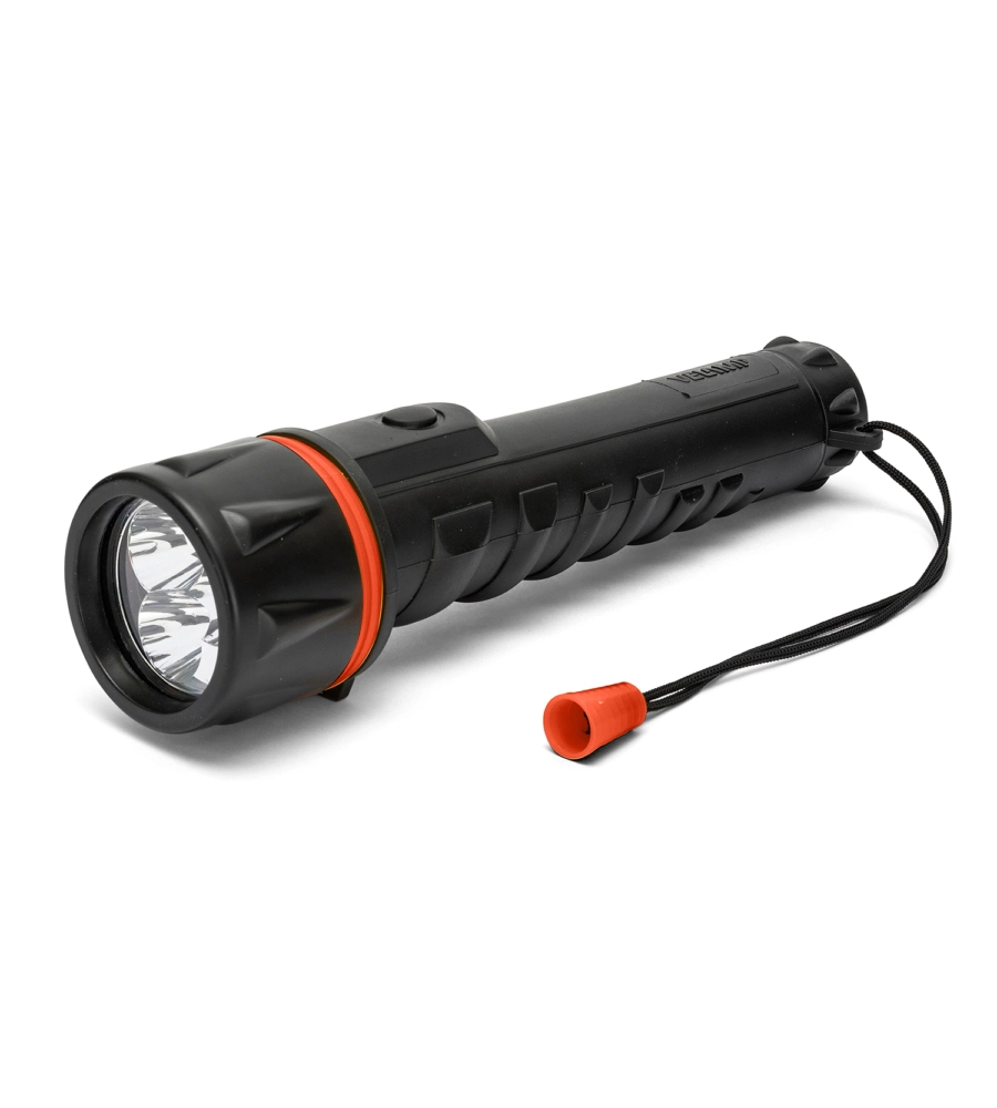 Torcia 3 led in gomma, 12 lumen