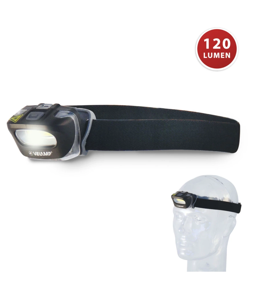 Luce frontale led, 120 lumen, 3w