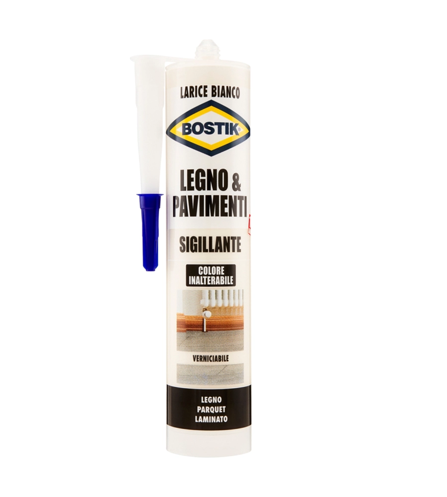 Sigillante legno & pavimenti larice bianco bostik - 300 ml