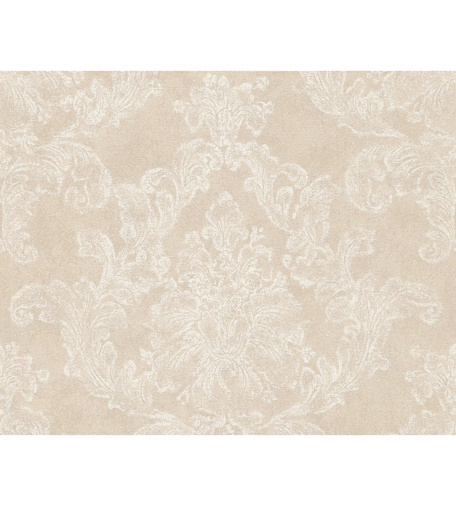 Carta da parati parato espanso tnt damasco shade beige