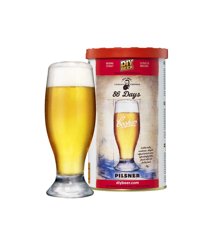 Estratto di malto coopers per birra artigianale - pilsner.