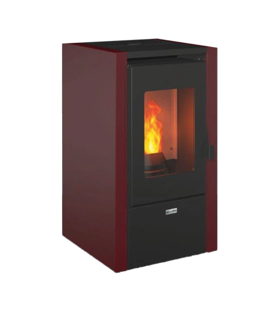 Stufa a pellet canadian stove "nevada 7" bordeaux 6,2 kw