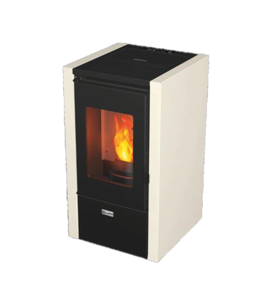 Stufa a pellet canadian stove "nevada 7" bianco 6,2 kw