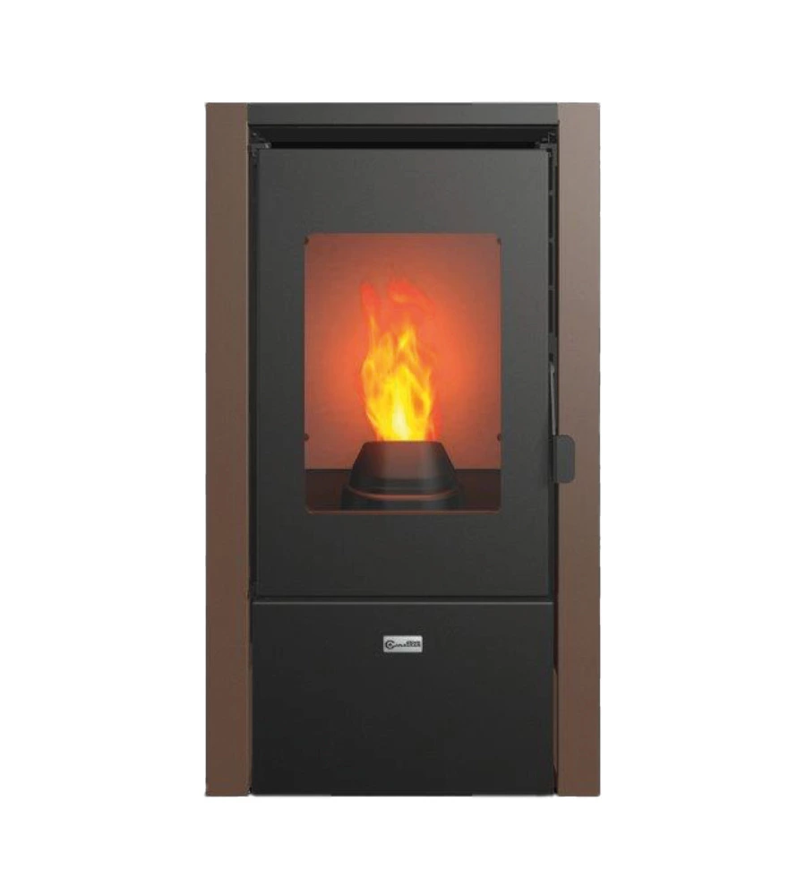 Stufa a pellet canadian stove "nevada 7" ruggine 6,2 kw.