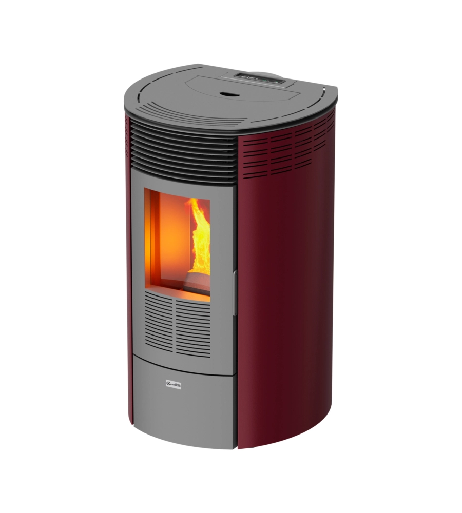 Stufa a pellet canadian stove "columbia 8" bordeaux 6,3 kw