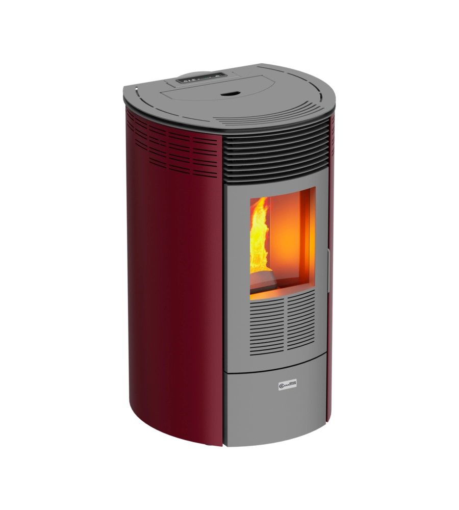 Stufa a pellet canadian stove "columbia 8" bordeaux 6,3 kw