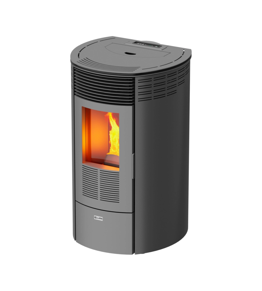 Stufa a pellet canadian stove "columbia 8" grigio 6,3 kw