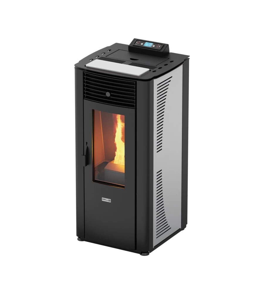 Termostufa a pellet canadian stove "idro 14" bianco 13,8 kw