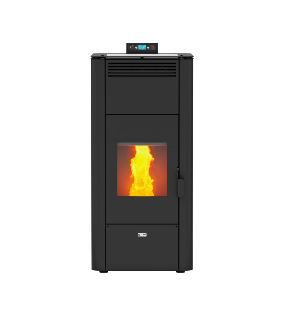 Termostufa a pellet canadian stove "idro ceramic 20" bianco 18 kw