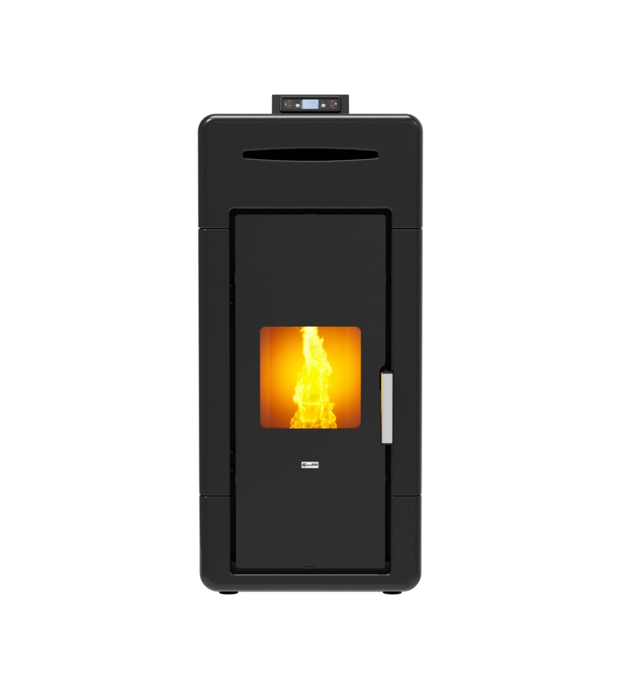 Termostufa a pellet canadian stove "idro ceramic 20" nero 18 kw