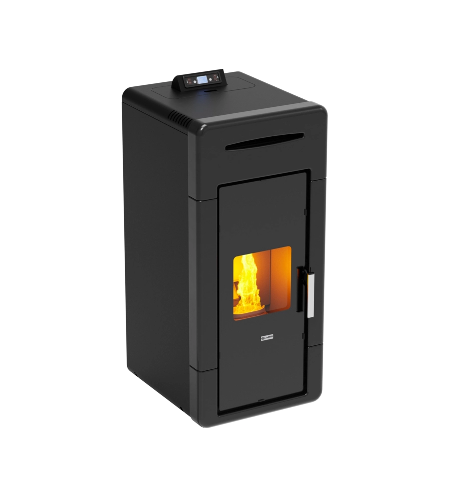 Termostufa a pellet canadian stove "idro ceramic 20" nero 18 kw