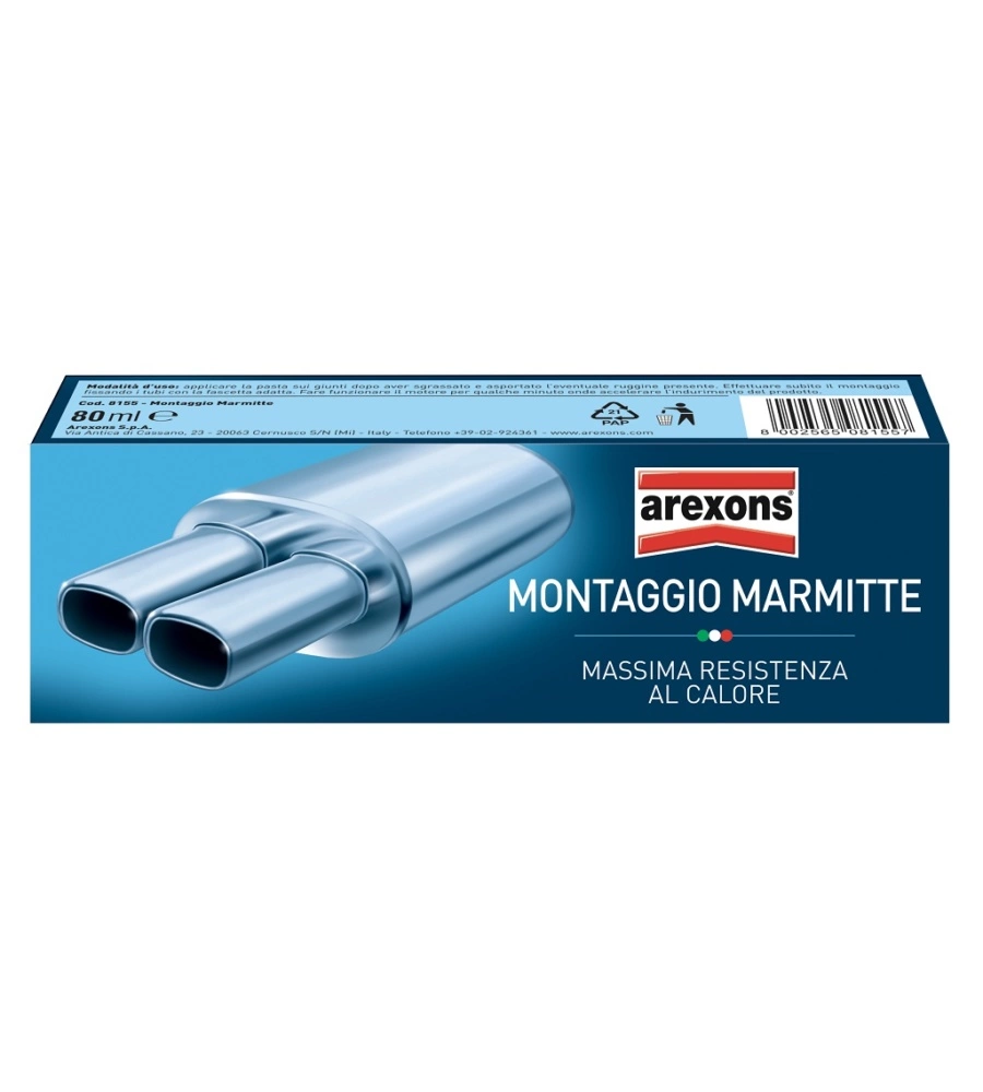 Pasta per montaggio marmitte arexons, 80 ml