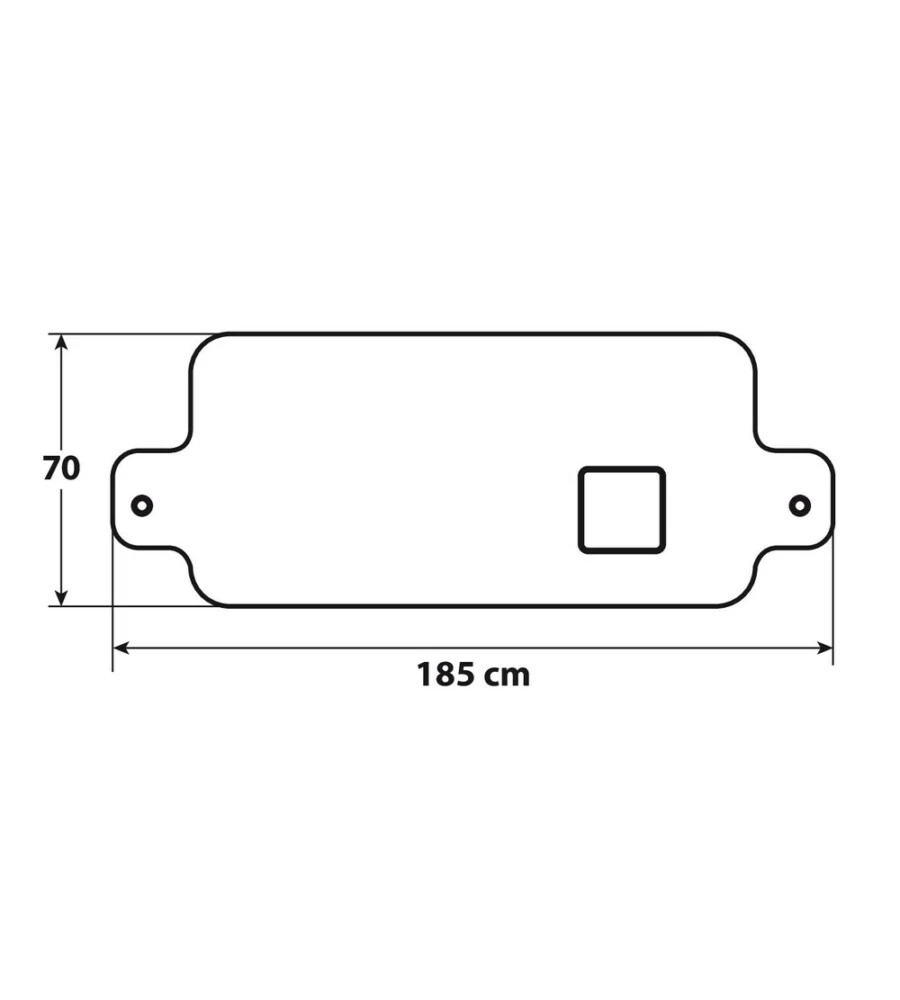 Telo antibrina per parabrezza lampa 'no frost', 185x70 cm - 66851