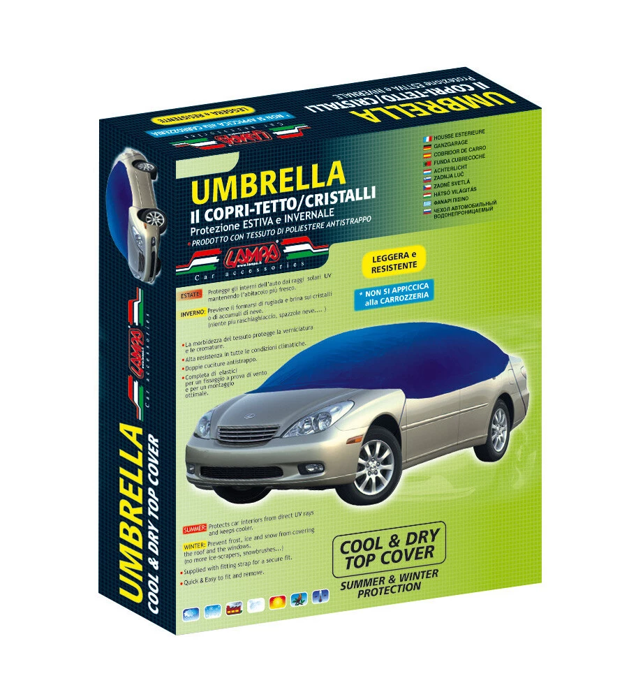 Telo copriauto top car umbrella copritetto e cristalli 20115 l