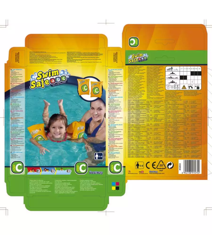 Braccioli da piscina per bambini "swim safe step c" 3-6 anni -  bestway 32033