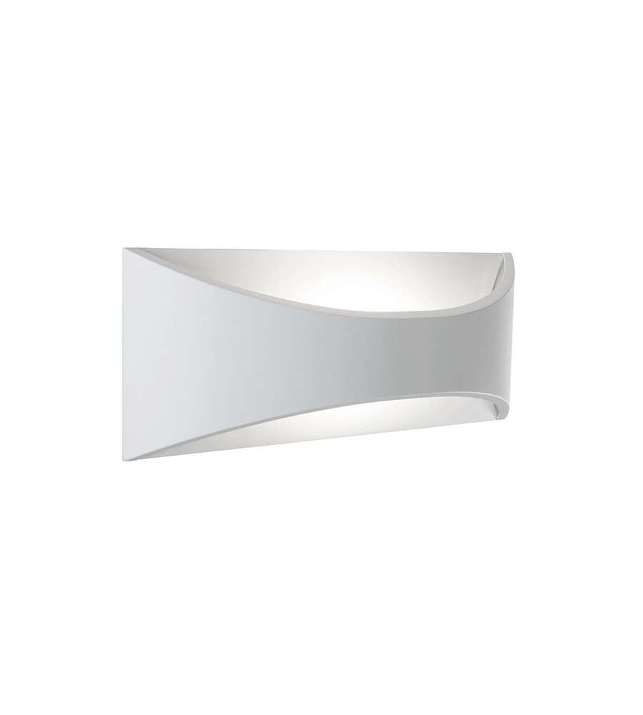 Applique led "moon" bianca 12w, bianco naturale