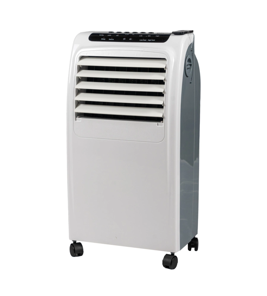 Raffrescatore evaporativo e stufa 3 in 1 con 3 velocita', timer 7,5 h e potenza 80 w