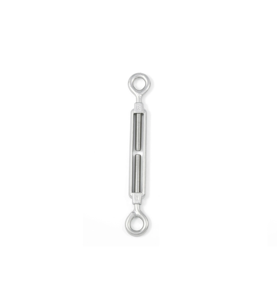 Tenditore a 2 occhi m5 mm. in acciaio inox a4 - aisi 316