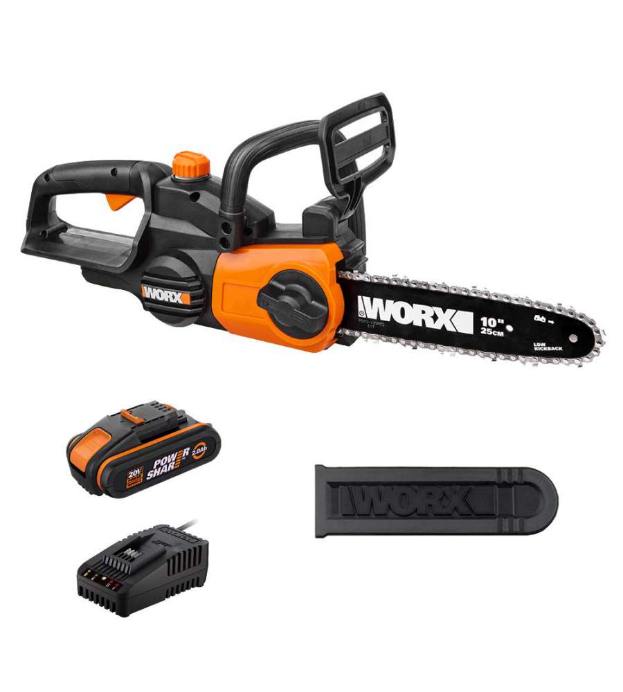 Worx - Elettrosega wg322e A Batteria Al Litio 20v/2ah Con Lama Da 25 Cm.  in vendita online