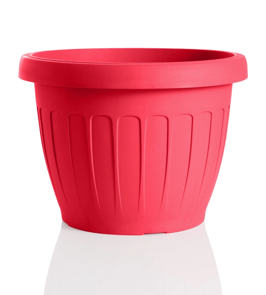 Vaso terra d. 30 rosso corallo