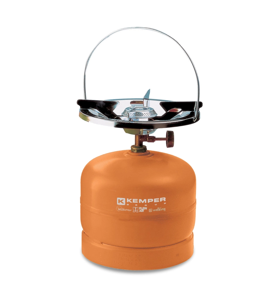 Fornello a gas kemper con 1 fuoco per bombole da 2-3-5 kg