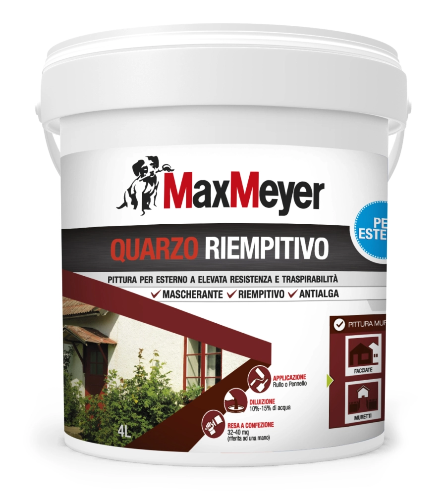 Pittura quarzo riempitivo antialga   bianco lt 4