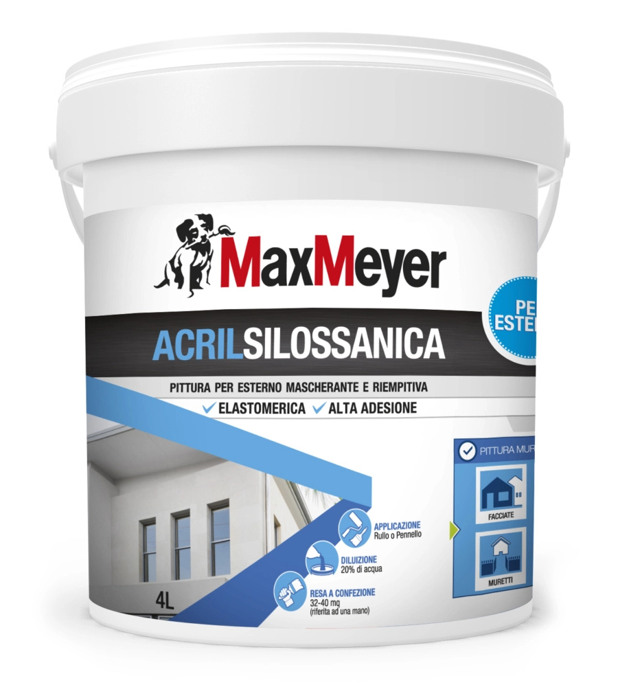 Pittura acrilsilossanica   bianco lt 4