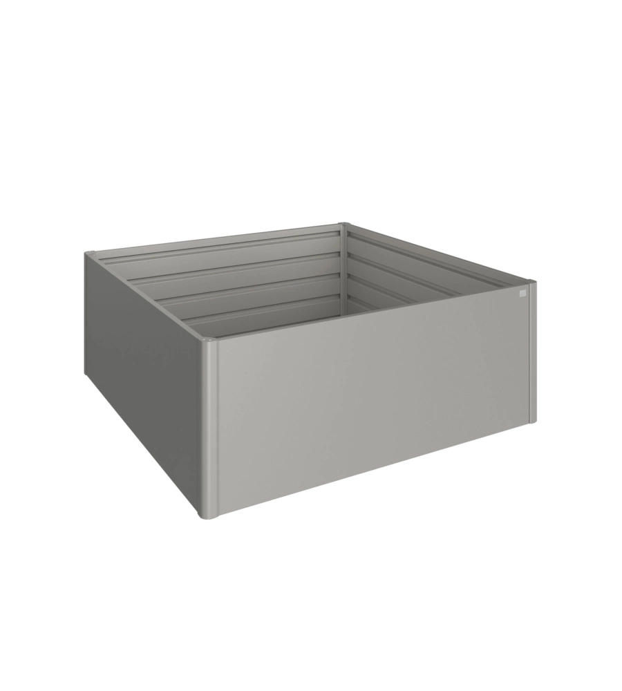 Aiuola rialzata 2x2 grigio quarzo metallizzato - biohort. 68035