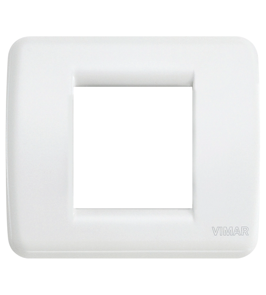 Placca rondÒ 1-2m bianco brillante - vimar