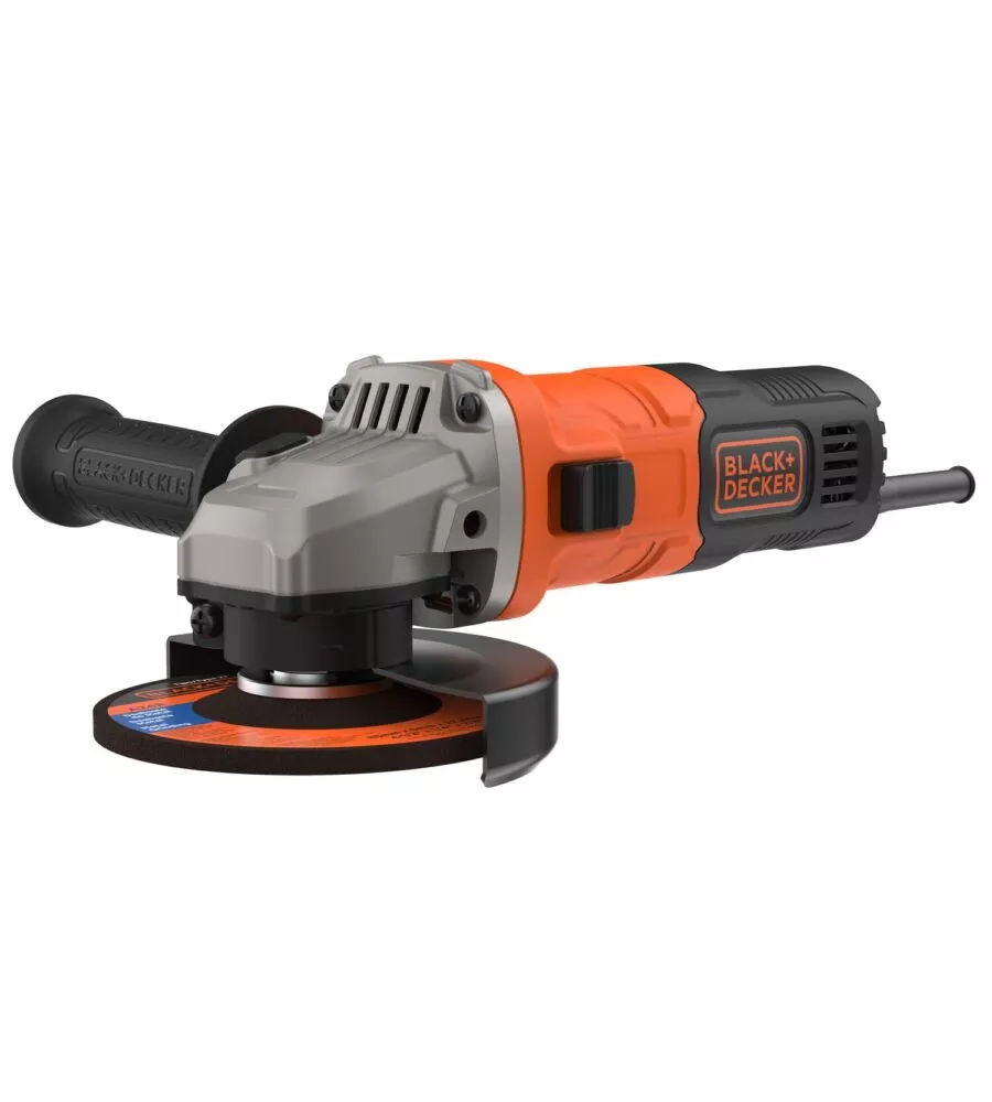 Smerigliatrice angolare black+decker "beg010-qs" in metallo 710 w con mola da 115 mm