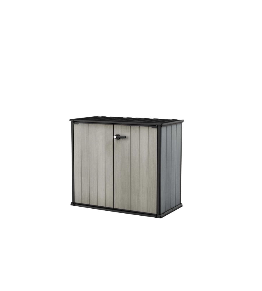 Keter - porta attrezzi multiuso in resina "patio store" - 1000 lt 139.5x77x120 cm grigio