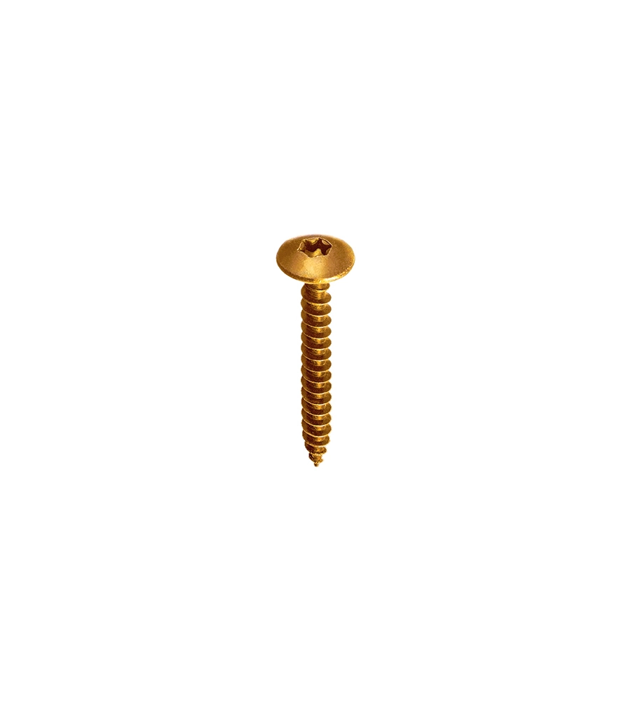 Viti truciolari torx zincate giallo con collare 6,0 x 40 - 1 kg.