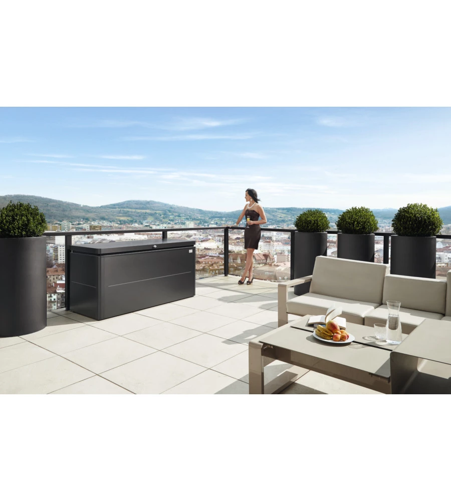 Loungebox 160 grigio scuro metallizzato - biohort. 65065