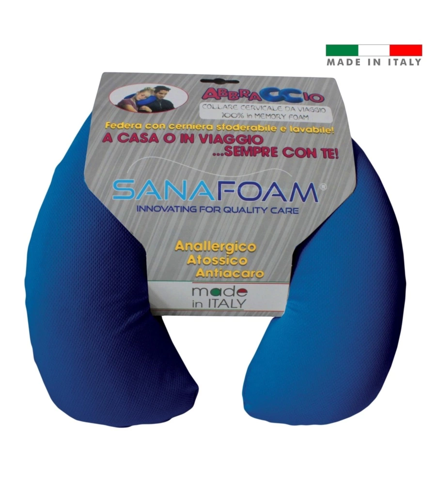 Collare cuscino cervicale 100% memory foam - made in italy.