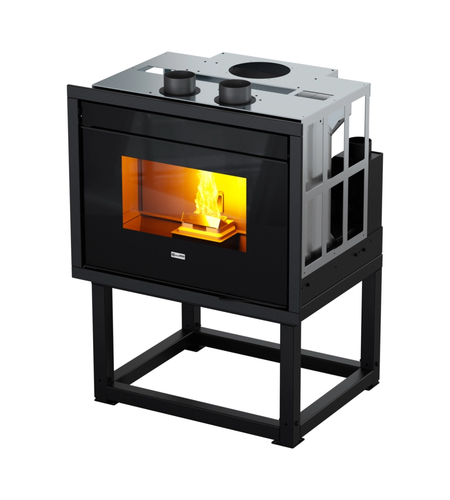 Inserto camino a pellet canalizzato canadian stove "13c" 12 kw