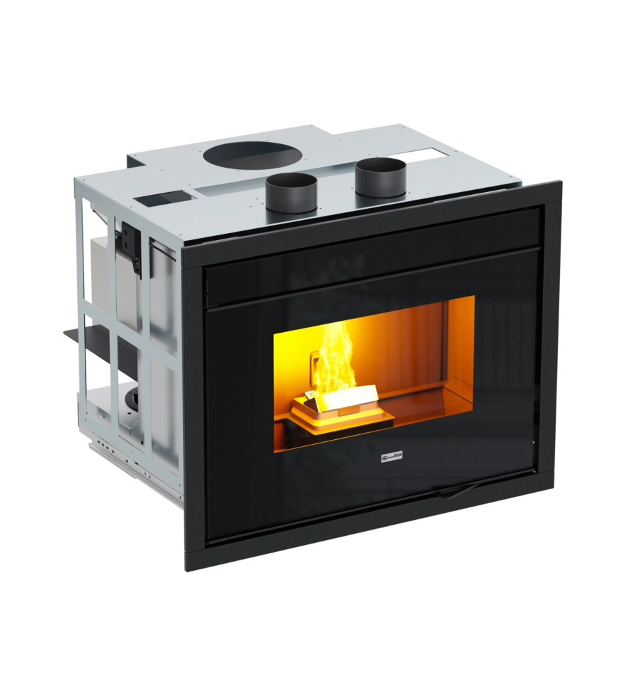 Inserto camino a pellet canalizzato canadian stove "13c" 12 kw