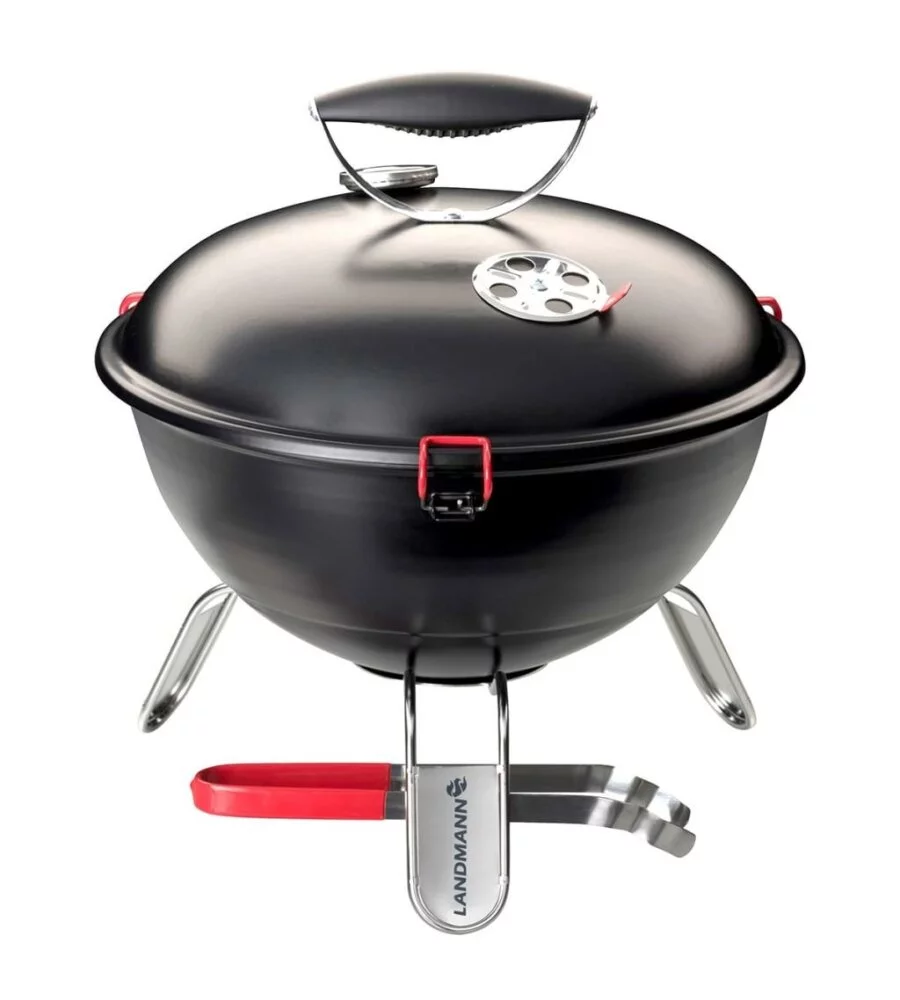 Barbecue portatile a carbonella "piccolino" nero da 37 cm landmann