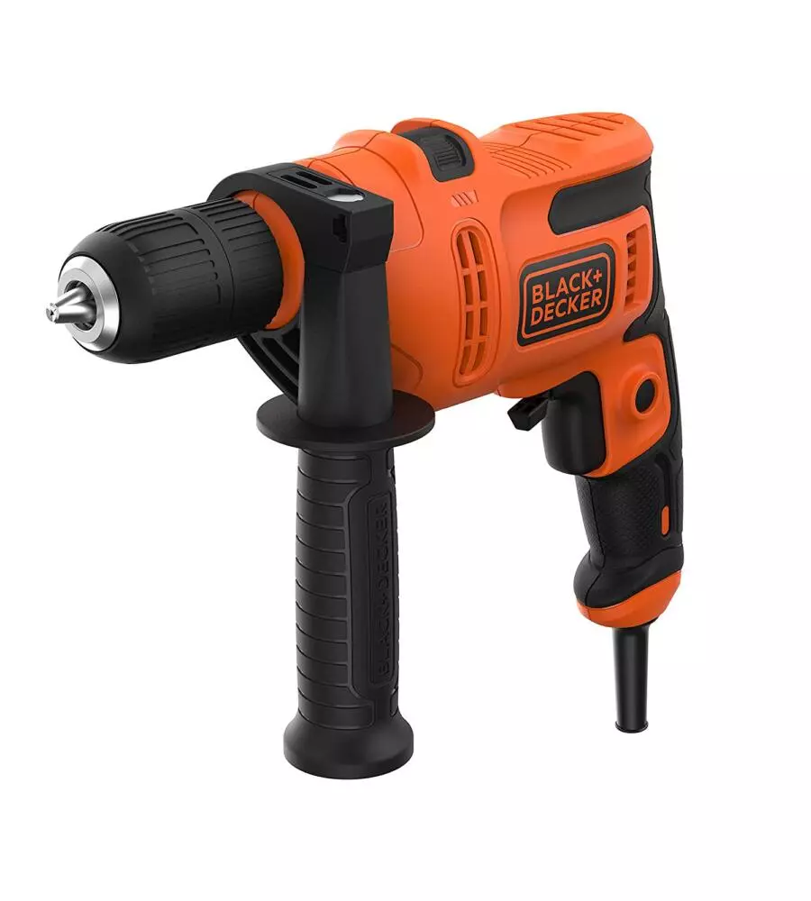 Trapano a percussione "beh200-qs" 2 velocita' meccaniche, 500 w - black + decker.