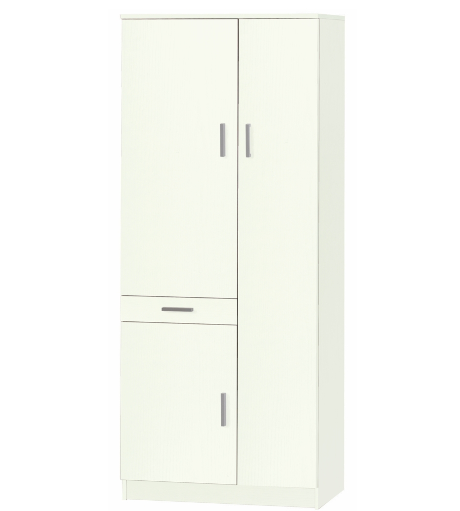 Mobile porta biancheria bianco, 77x183x34 cm