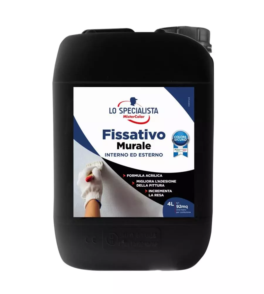 Fissativo murale 4 lt. incolore