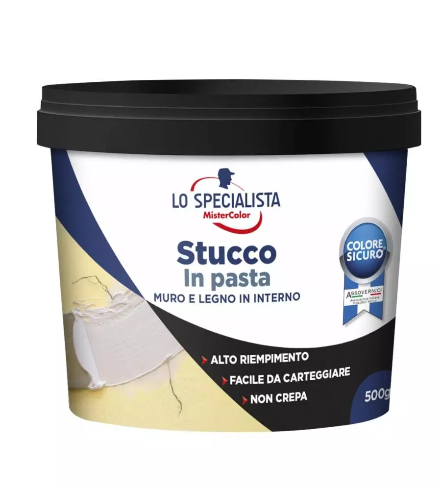 Stucco in pasta  0,5 kg. bianco