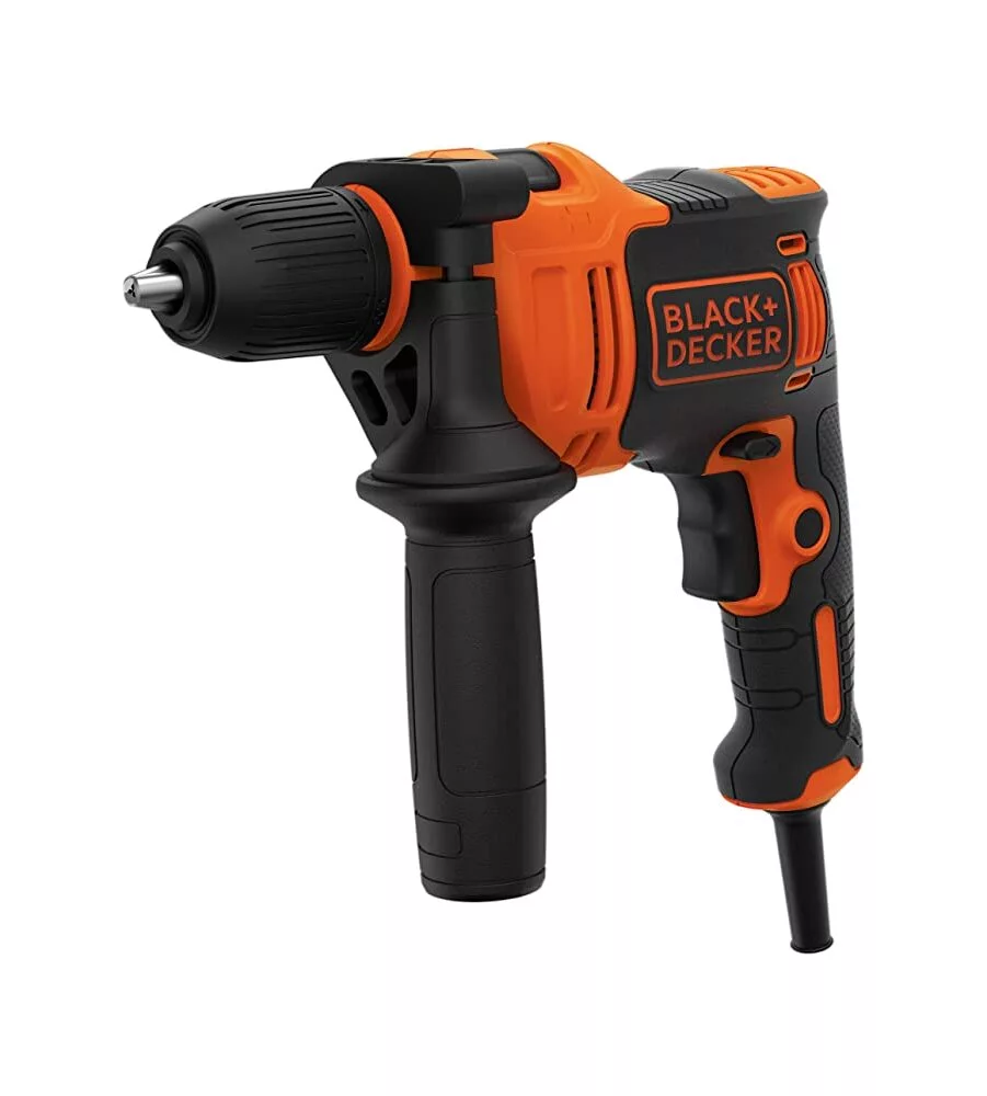 Trapano a percussione "beh710k" 2 velocita' meccaniche, 710 w - black + decker