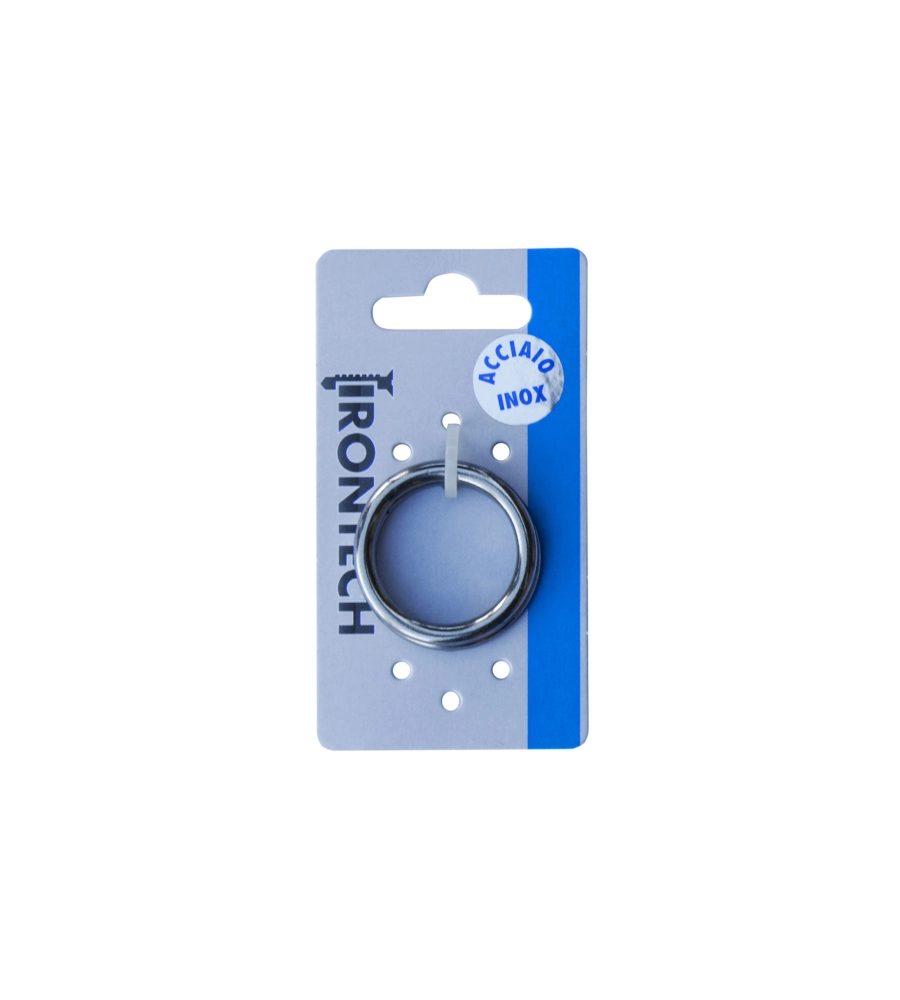 Anello tondo saldato Ø 5 x 30 mm. in acciaio inox a4 - aisi 316 - 2 pz.