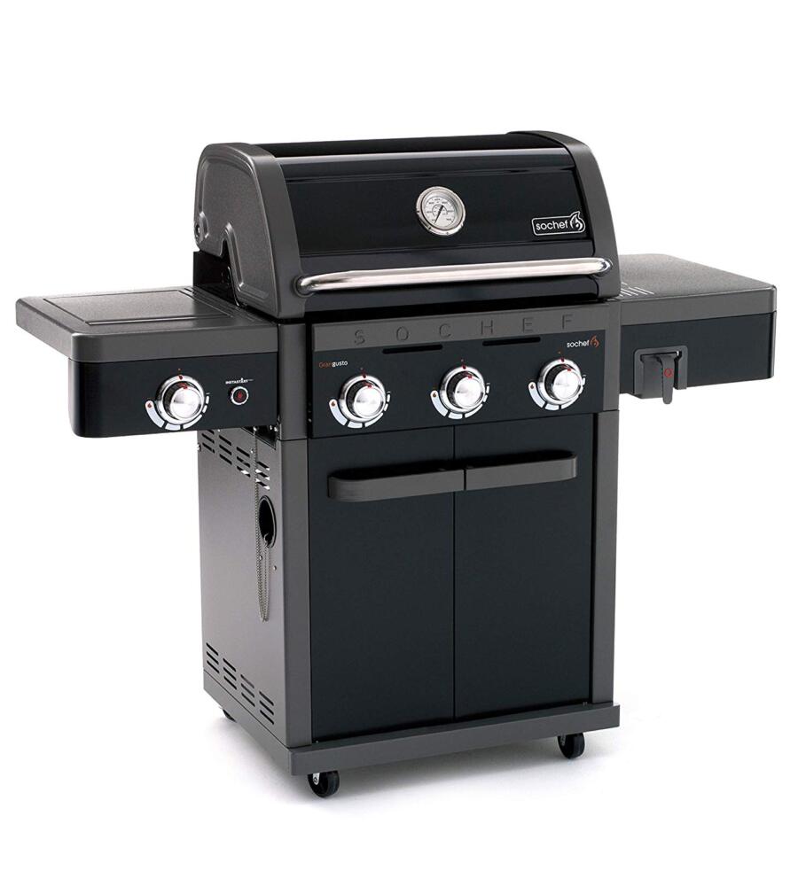 Barbecue A Gas Gran Gusto G53228 Con Cottura A Pietra Lavica O Australiana Sochef