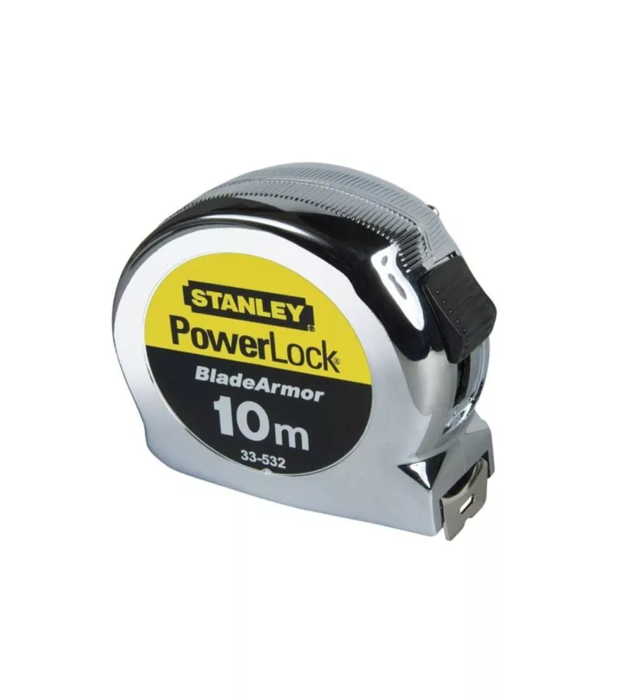 Flessometro stanley "powerlock", 10 m x 25 mm