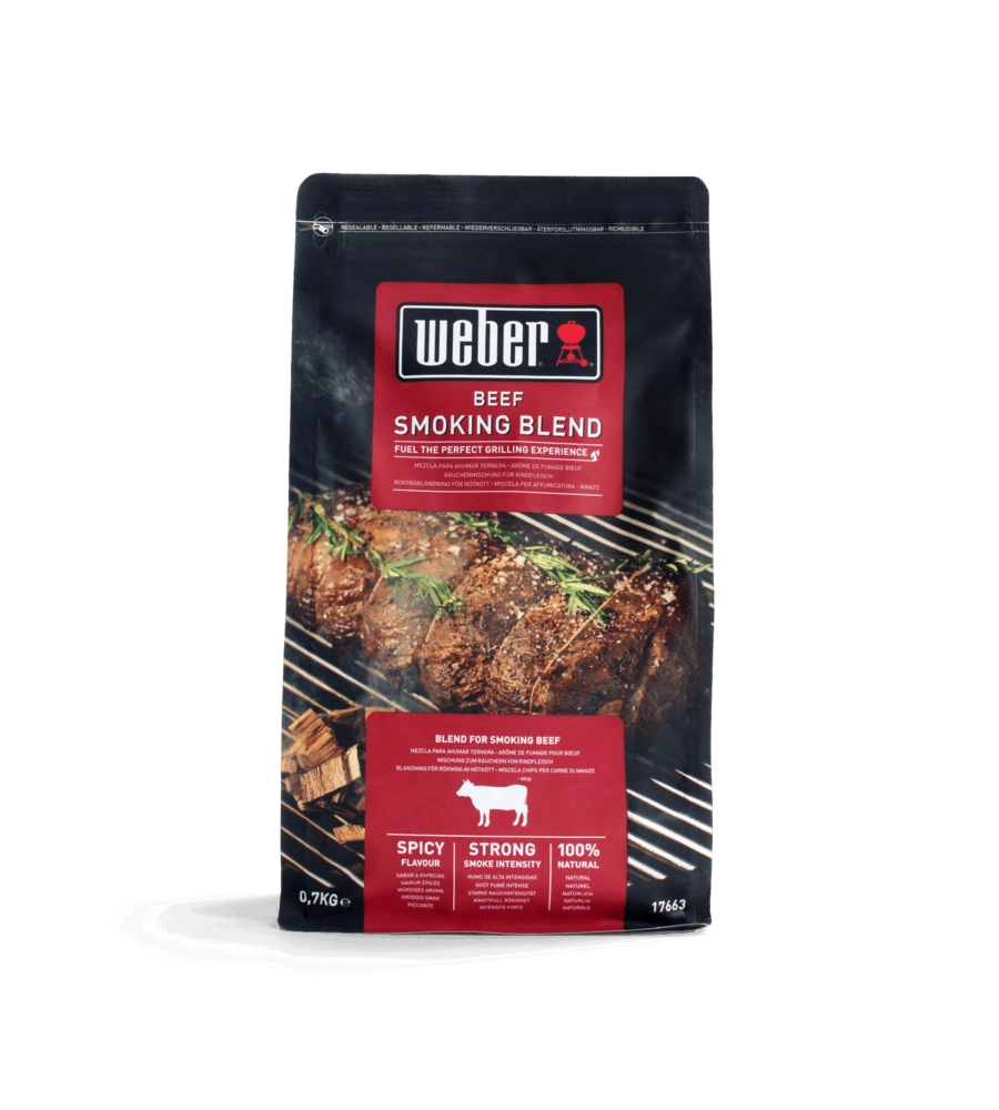 Miscela chips per carne di manzo weber per barbecue 700 gr