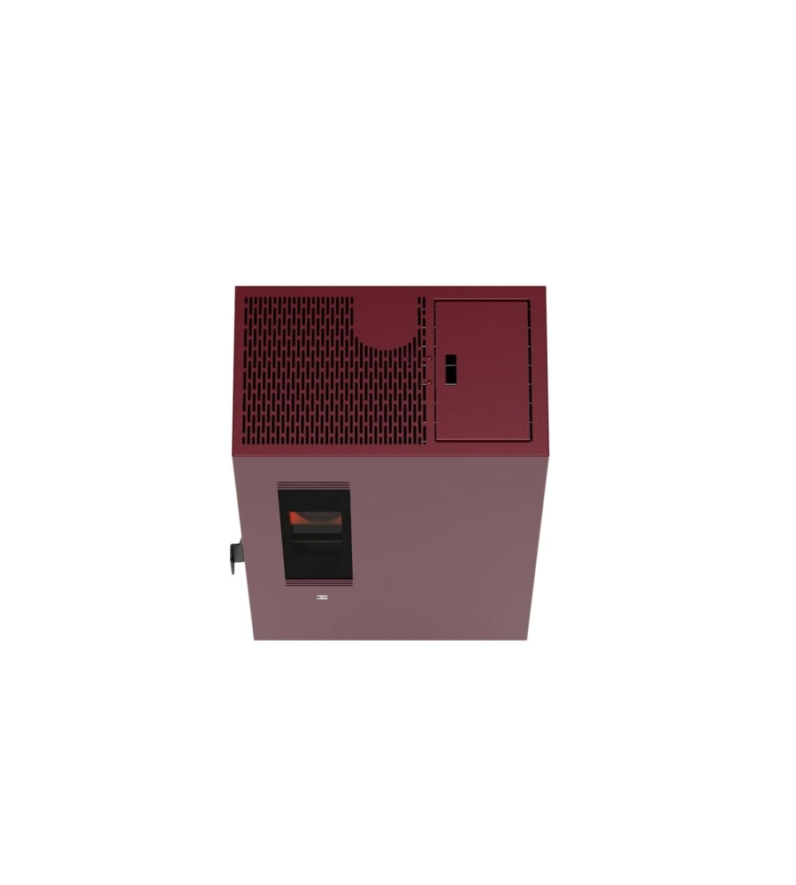 Stufa a pellet slim canadian stove "mini 5" bordeaux 4,4 kw